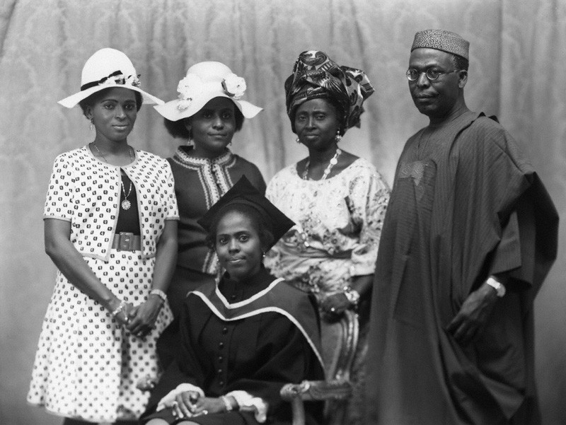 Obafemi Awolowo and his family.